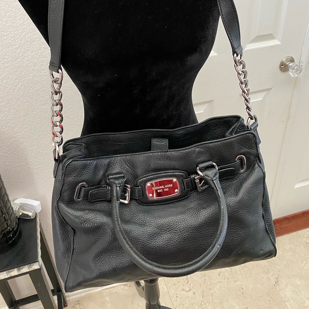 Michael Kors Hamilton Leather Satchel